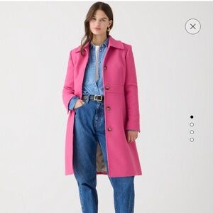 J Crew New Lady Day Topcoat in Italian Double-Cloth Wool Blend